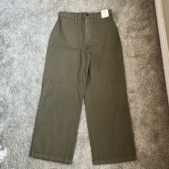 NWT Army Green J Crew Pants - Picture 1 of 3